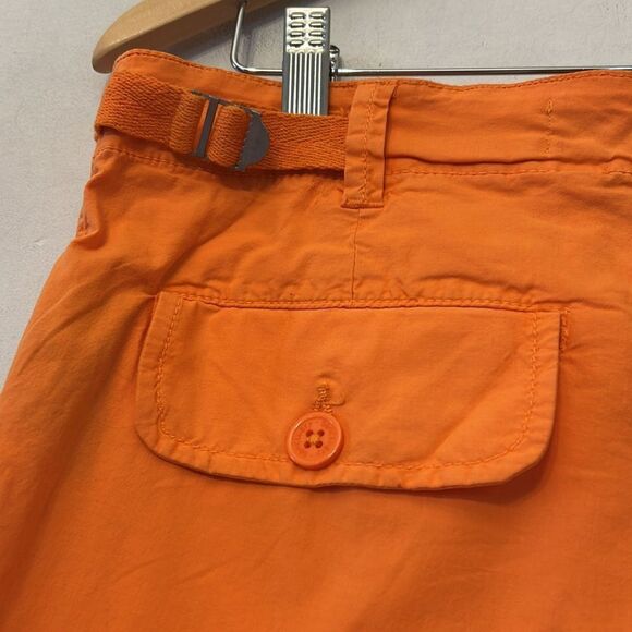 Sanctuary orange cuffed cargo shorts Size 27 New - Picture 8 of 10